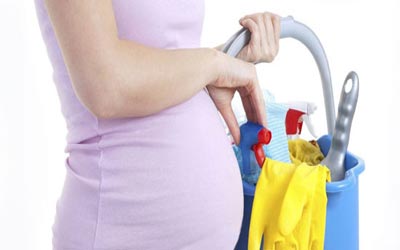 چند توصیه راجع به خانه تکانی در بارداری