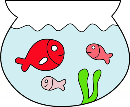 نقاشی تنگ ماهی برای عید