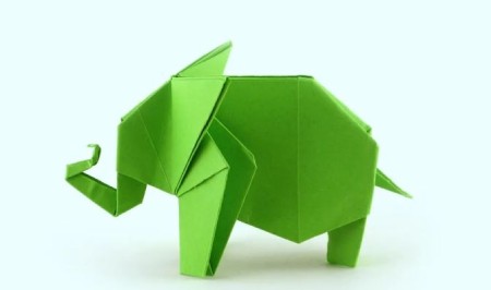 ساخت یک فیل اوریگامی