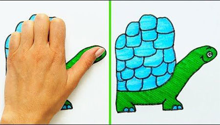 آموزش تصویری نقاشی با دست, کتاب نقاشی با دست, اموزش خلاقانه نقاشی با دست