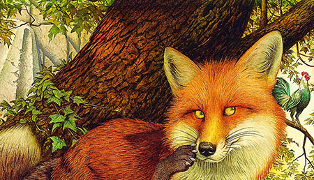 قصه روباه و خروس,قصه کودکانه روباه و خروس,داستان کودکانه روباه و خروس