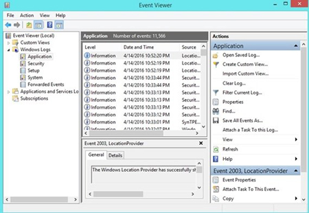  کاربردهای event viewer, نحوه کار event viewer