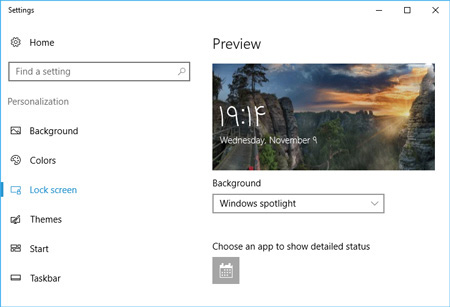 پشت‌زمینه‌ی صفحه‌ی Lock , ترفند ویندوز 10 
