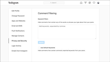 فیلتر کردن نظرات توهین آمیز در اینستاگرام, آموزش فیلتر کردن و حذف خودکار کامنت‌ها در اینستاگرام