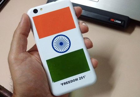 گوشی هوشمند Freedom 251,گوشی Freedom 251,گوشی 4 دلاری