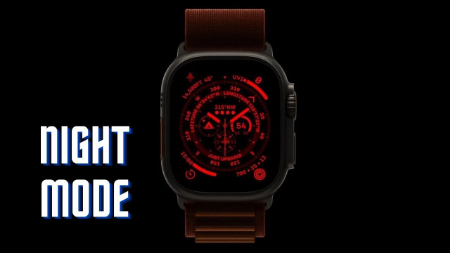 روشن کردن حالت شب در Apple Watch Ultra 2, حالت شب ایفون