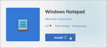 خرابی Notepad در ویندوز 11, Notepad ویندوز 11 مشکل دارد