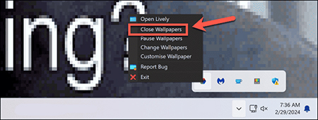 تنظیم یک GIF به عنوان تصویر زمینه در ویندوز 11, پس زمینه های لایو در دسکتاپ ویندوز 11