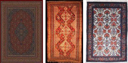 قالی بافی کردستان, فرش و گلیم