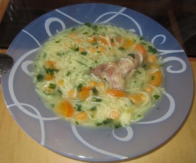 طرز تهیه سوپ ماهیچه ( سوپ سرماخوردگی )