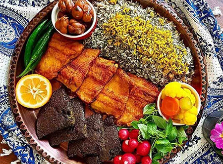 سبزی پلو با ماهی ویژه، مخصوص شب عید