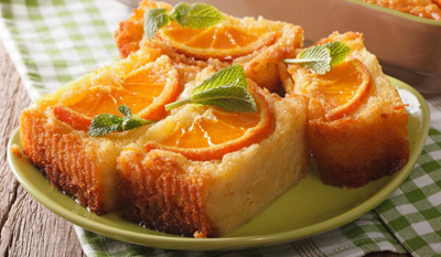 طرز تهیه کیک پرتقال یونانی 1