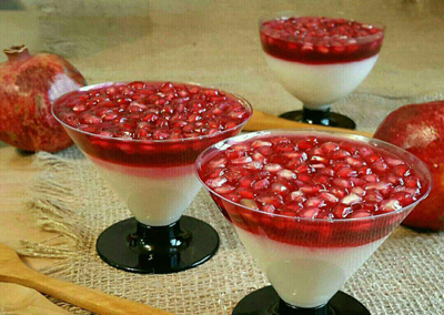 طرز تهیه فرنی و ژله انار ویژه شب یلدا