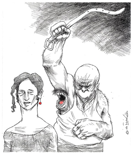 روز مبارزه با خشونت علیه زنان, کاریکاتور روز مبارزه با خشونت علیه زنان