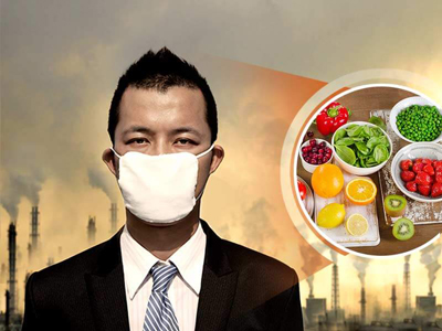 تاثیرات آلودگی هوا, تغذیه در آلودگی هوا