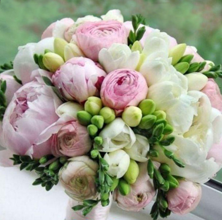 دسته گل عروسی,انواع گل عروس