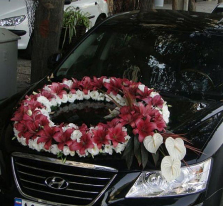 گل آرایی ماشین,جدیدترین مدل ماشین عروس