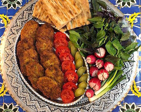 تصاویر تزیین کتلت و کباب شامی, تزیین کردن کتلت و کباب شامی
