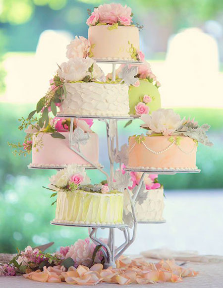 تزیین کیک عروسی با گل های طبیعی, مدل های تزیین کیک عروسی با گل های طبیعی