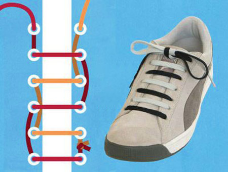 آموزش بستن انواع بند کفش