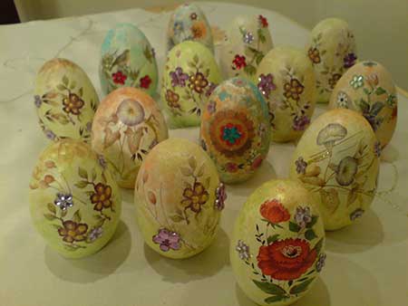 عکس تخم مرغ تزیین شده نوروز,تخم مرغ رنگارنگ عید