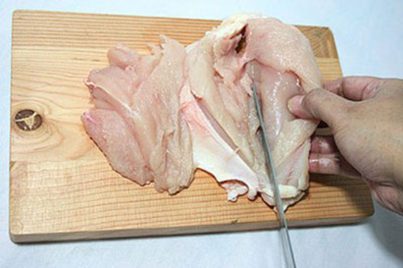 آموزش تصویری فیله کردن مرغ , راهنمای فیله کردن سینه مرغ