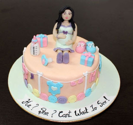 کیک بارداری,مدل های زیبای کیک بارداری,عکس کیک حاملگی