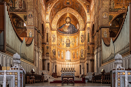 کلیسای جامع مونرئاله, بازدید از کلیسای جامع مونرئاله, کلیسای جامع مونرئاله یکی از شاهکارهای هنری ایتالیا
