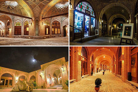 قزوین,آثار تاریخی قزوین,بازار قزوین و سرای سعدالسلطنه