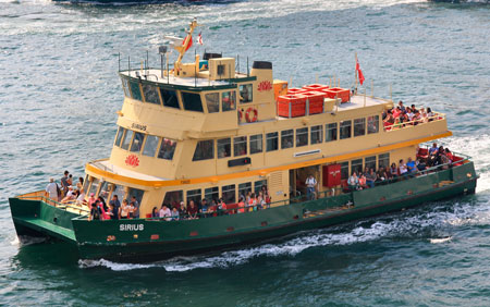 جاذبه‌های گردشگری در سیدنی,قایق های فری,مکان های تفریحی سیدنی