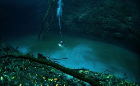 رودخانه ای در زیر آب,دیدنیهای مکزیک,مکانهای گردشگری مکزیک