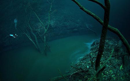 رودخانه ای در زیر آب,دیدنیهای مکزیک,مکانهای گردشگری مکزیک