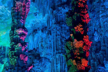 «رید فلوت» شگفت انگیزترین غار آهکی جهان (+عکس) 1