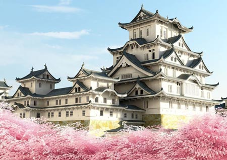 عکس های قصر هیمه جی,قصر هیمه جی در ژاپن,قصر درنای سفید