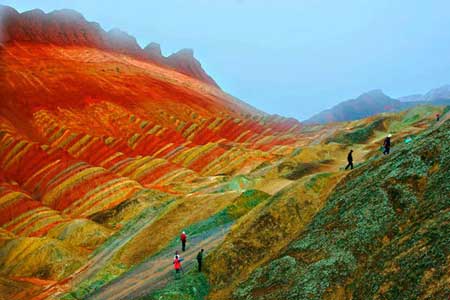 دیدنی های چین, کوههای رنگی در چین, صخره های Danxia در چین