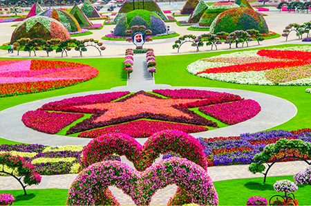 باغ گل معجزه دبي, بزرگترين باغ گل دنيا در دبي