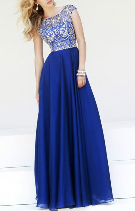 لباس مجلسی آبی روشن,مدل لباس شب به رنگ آبی