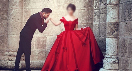 لباس فرمالیته قرمز, لباس فرمالیته عروس رنگی, لباس فرمالیته