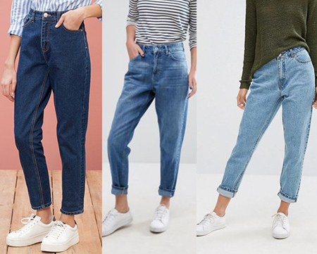 شلوار فاق بلند جین زنانه, مدل های شلوار جین فاق بلند زنانه