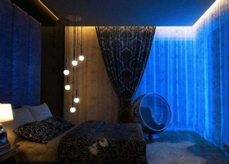 نورپردازی مدرن اتاق خواب