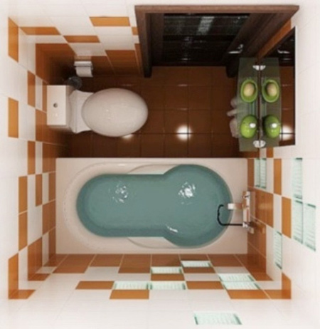 دکوراسیون حمام های کوچک,طراحی سرویس بهداشتی های کوچک