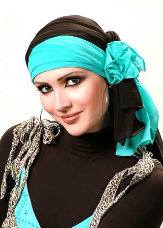  عکس   روشهای بستن روسری برای خانمهای شیکپوش