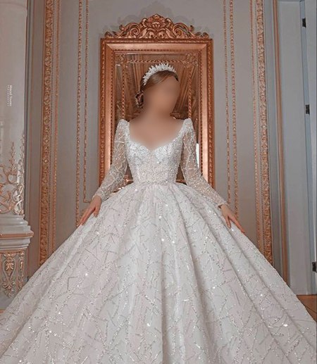لباس عروس شاهزاده ای