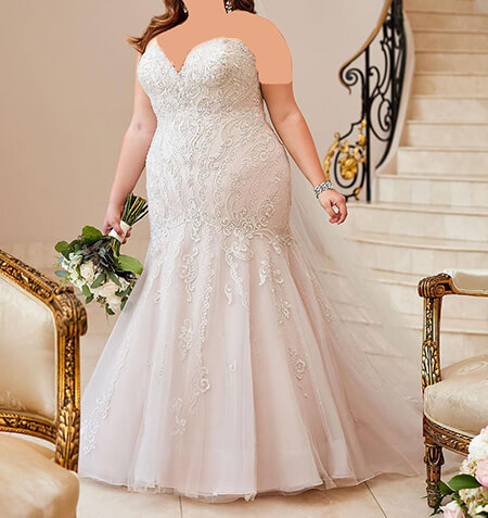 مدل لباس عروس خانم های درشت اندام, تصاویری از مدل لباس عروس, شیک ترین مدل لباس عروس برای افراد چاق