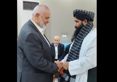 حضور مقامات ارشد طالبان در مراسم ختم اعضای خانواده رئیس دفتر سیاسی حماس،اخبار بین الملل،خبرهای بین الملل