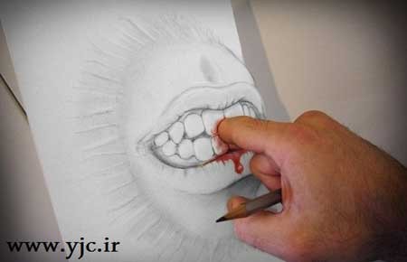 نقاشی سه بعدی , نقاشی با مداد سیاه , هنرمند نقاشی سه بعدی , نقاشی با مداد سیاه , هنرمند