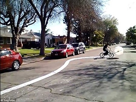 اخبار داغ,شیرین کاری,شیرین کاری با دوچرخه