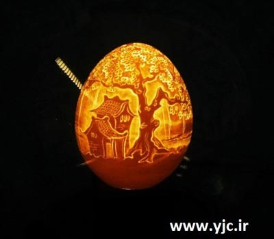 نقاشی های روی پوست تخم مرغ ,نقاشی های باورنکردنی