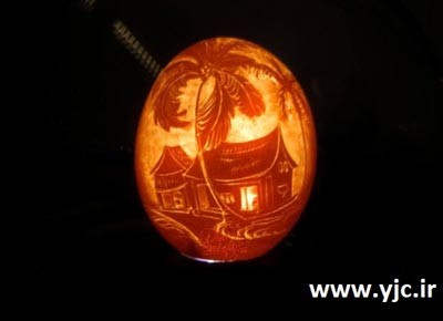 نقاشی های روی پوست تخم مرغ ,نقاشی های باورنکردنی