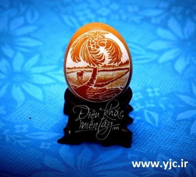 نقاشی های روی پوست تخم مرغ ,نقاشی های باورنکردنی